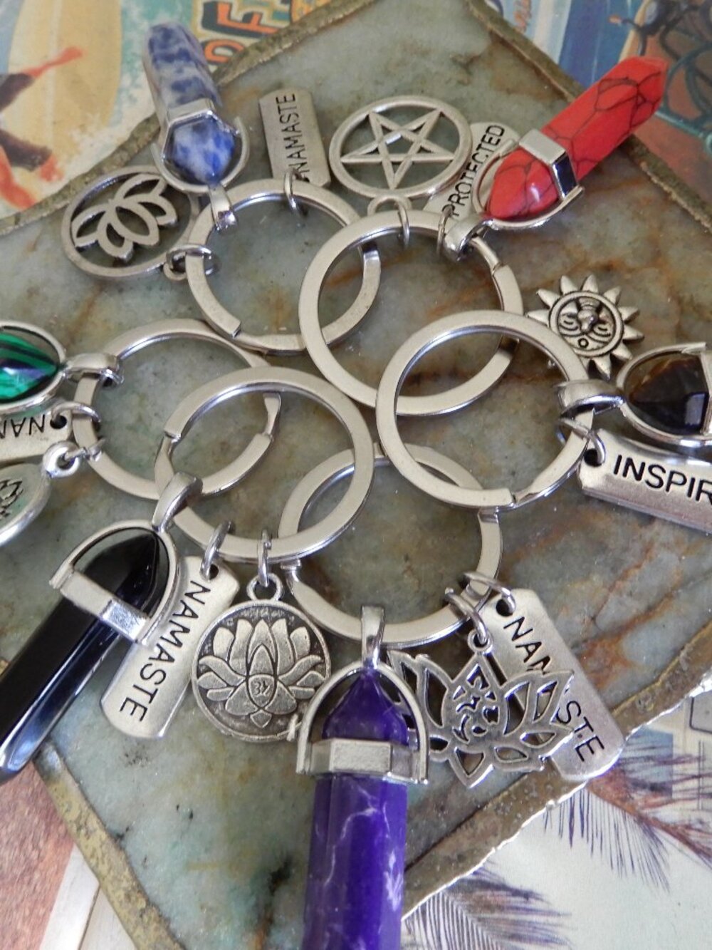 Crystal Inspirational Keychains - Picture 1 of 7